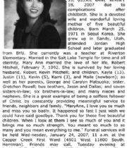 Marry Anne  Matsuoka's Memorial