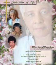 Annie Mary  Ross's Memorial