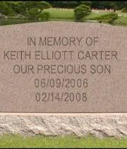 Keith Elliott Carter's Memorial