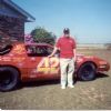 Daddy next to davids(his son) and his race car