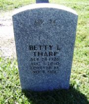Betty Lou Tharp's Memorial