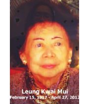 Kwai Mui  Leung's Memorial